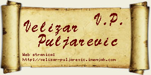 Velizar Puljarević vizit kartica